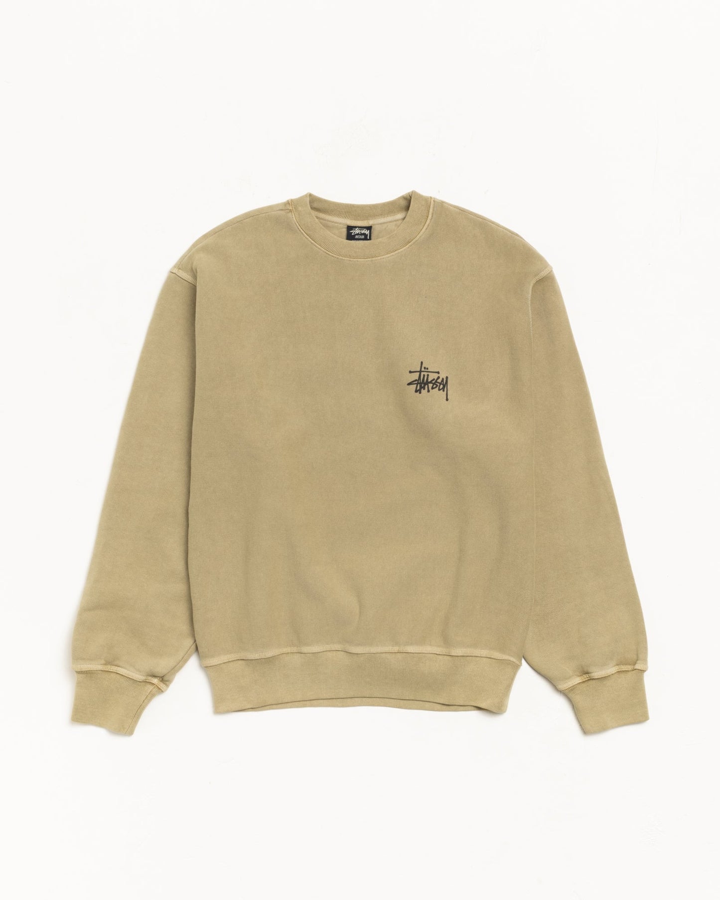 BASIC STÜSSY CREW PIGMENT DYED