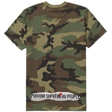 Supreme Headline Tee- Woodland Camo