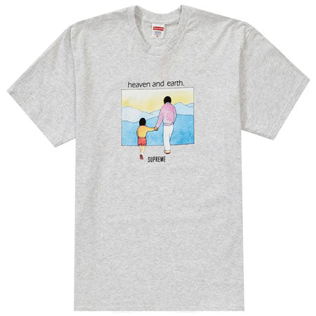 Supreme Heaven And Earth Tee- Heather Grey