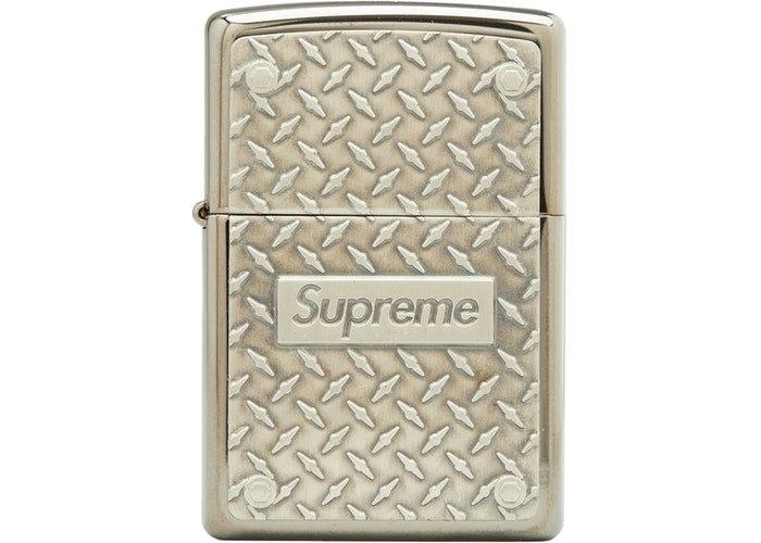 Supreme Diamond Plate Zippo- Metal