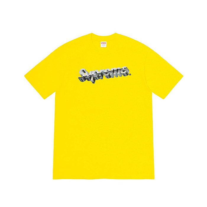 Supreme Chrome Logo Tee- Yellow