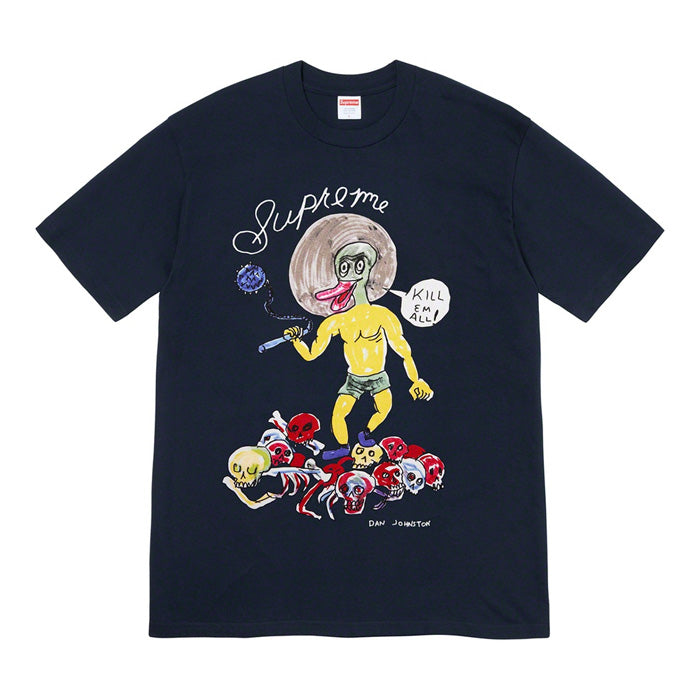 Supreme Daniel Johnston Kill Em All Tee- Navy