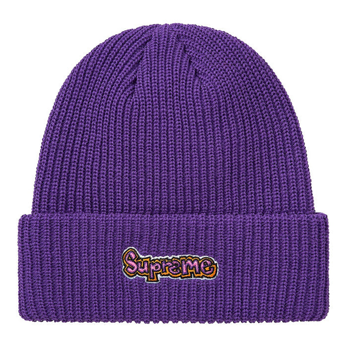 Supreme Gonz Logo Beanie- Purple