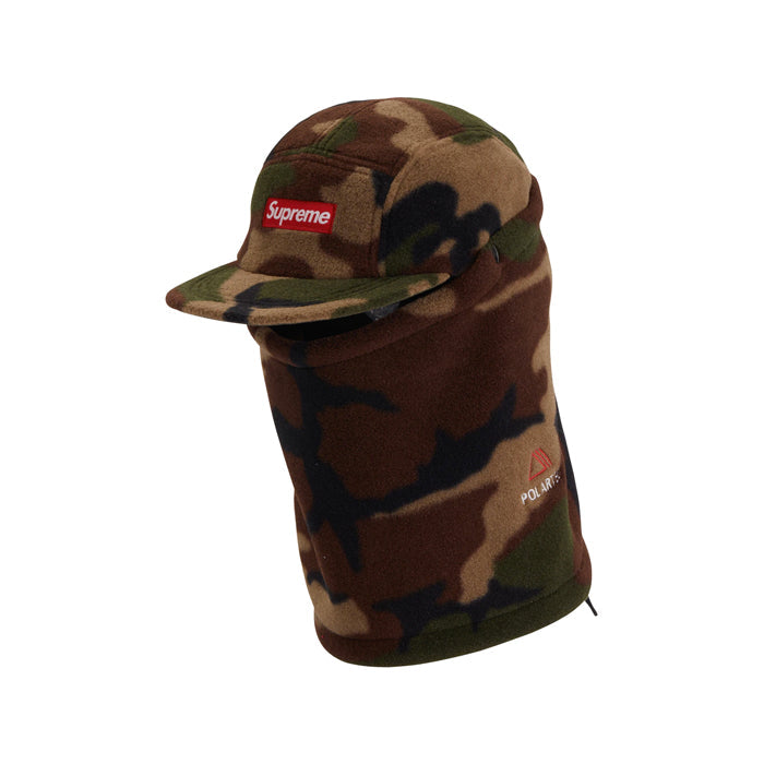 Supreme Facemask Polartec Camp Cap- Woodland Camo