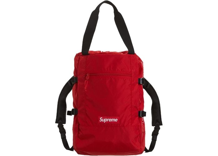 Supreme Tote Backpack- Red