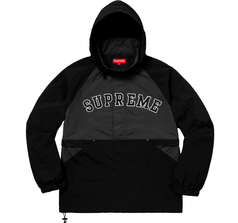 Supreme Court Half Zip Pullover- Black