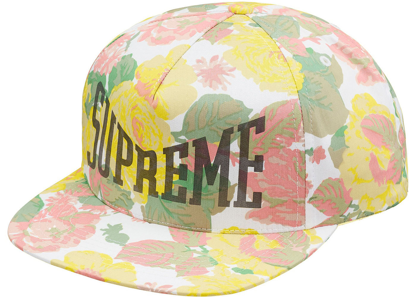 Supreme Floral 5-Panel- White