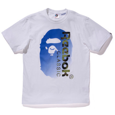 Bape X Reebok Tee White
