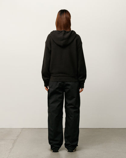 DOUBLE LAYER WAFFLE ZIP HOODIE