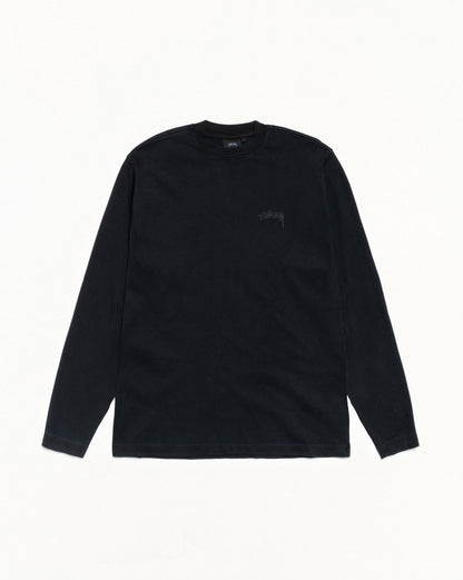 DYED LS MOCK NECK TEE