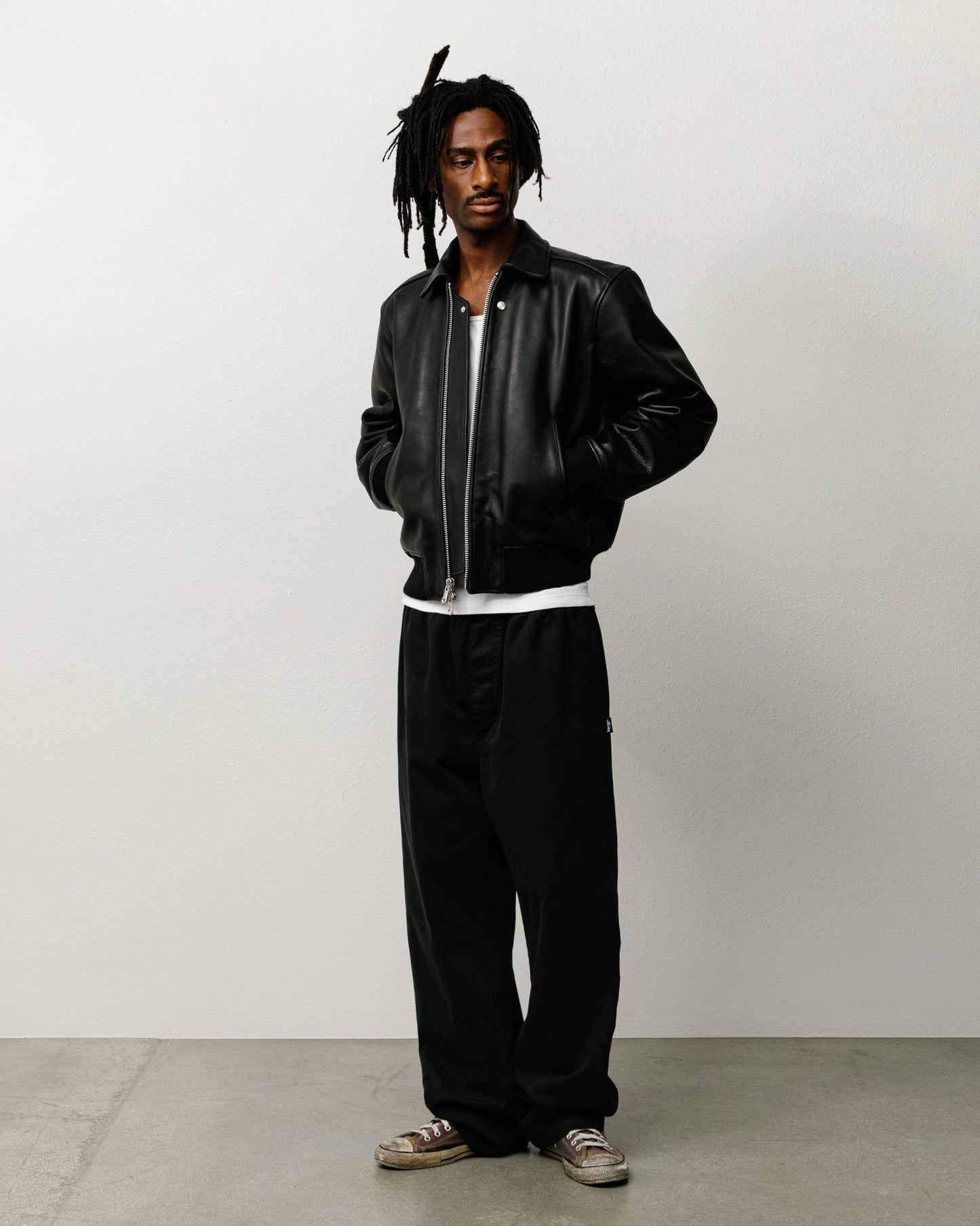 LEATHER FLIGHT JACKET