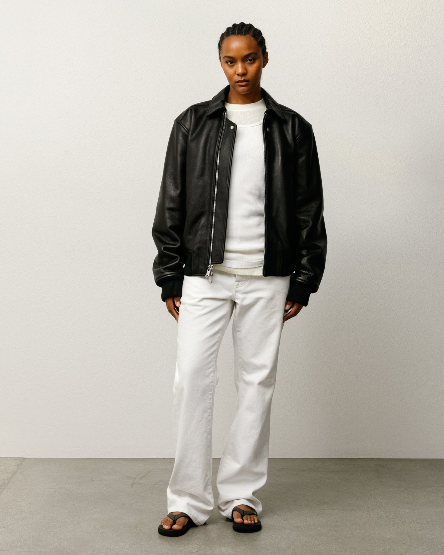 LEATHER FLIGHT JACKET