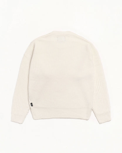 WAFFLE CASHMERE SWEATER