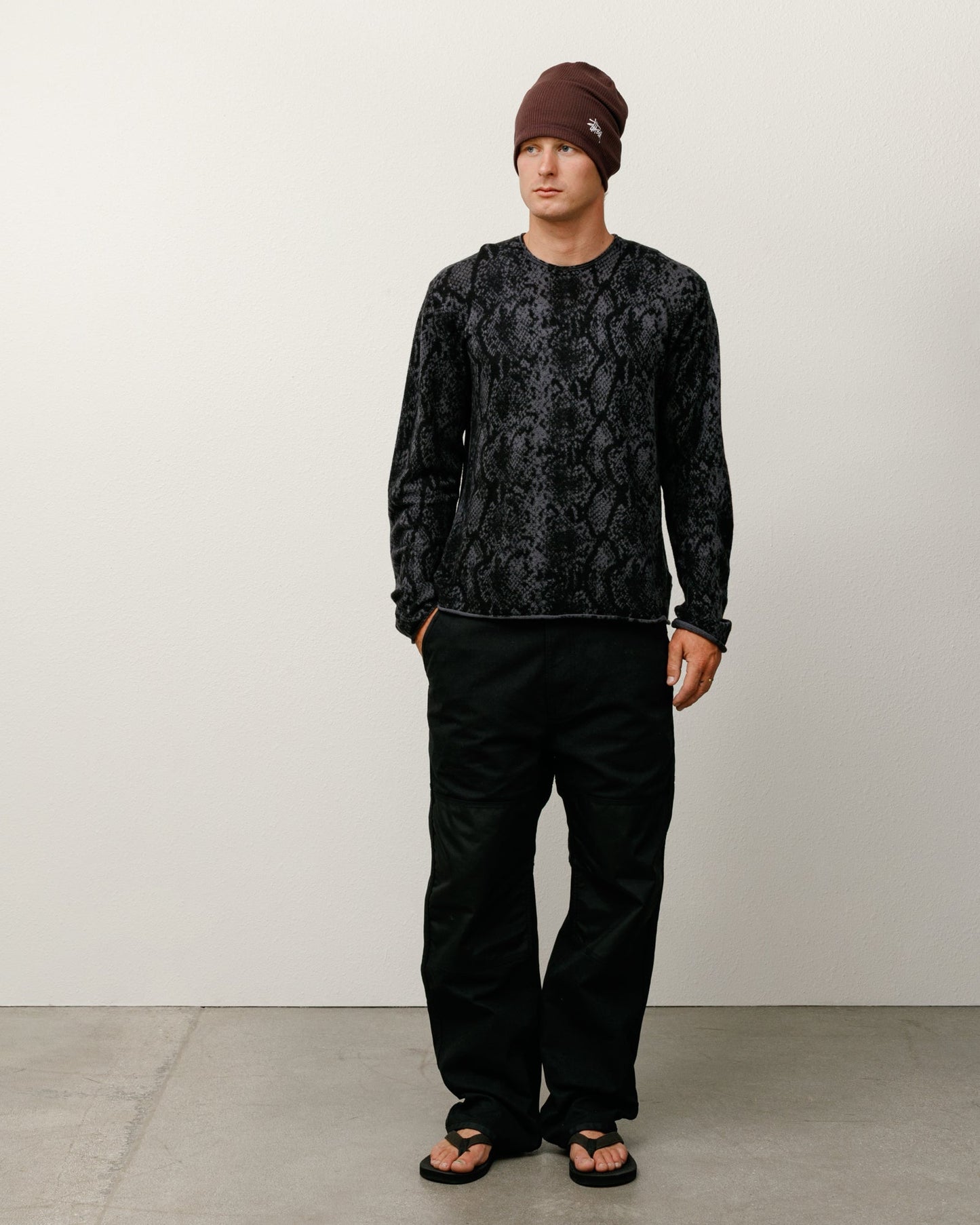 PYTHON FINE WOOL SWEATER
