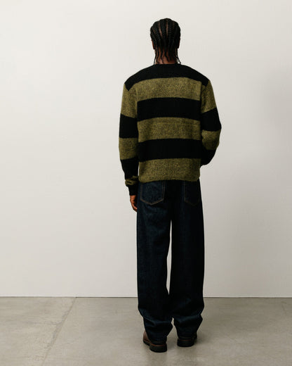 MOHAIR STRIPE SWEATER