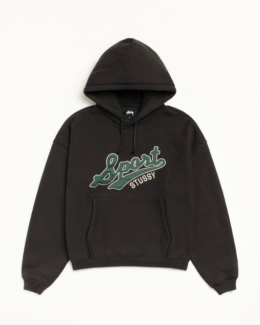 SATIN PATCH HOODIE