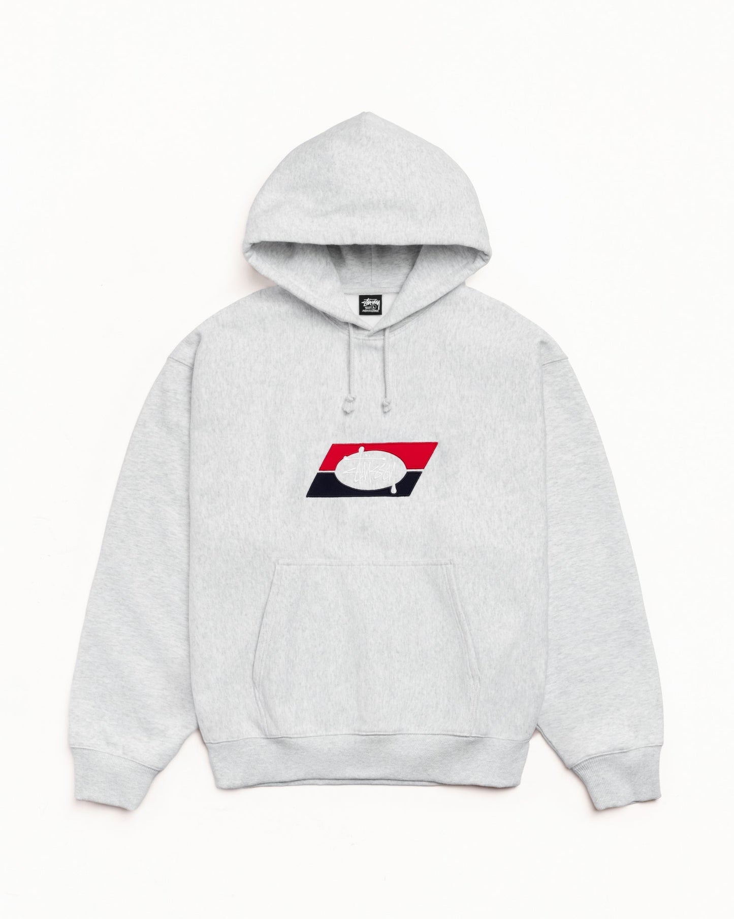 DOUBLE STRIPE EMBROIDERED HOODIE