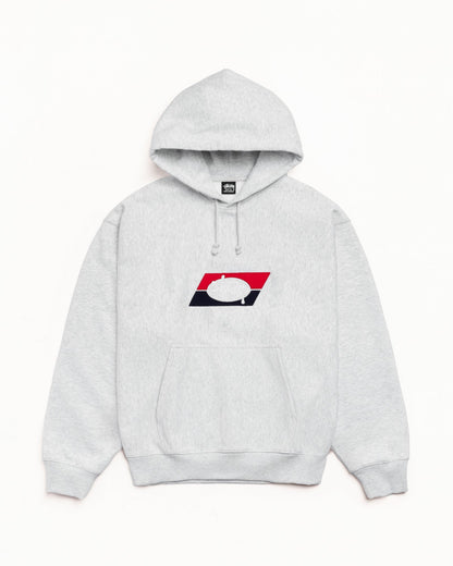 DOUBLE STRIPE EMBROIDERED HOODIE