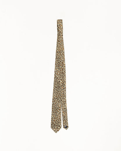 JACQUARD LEOPARD TIE