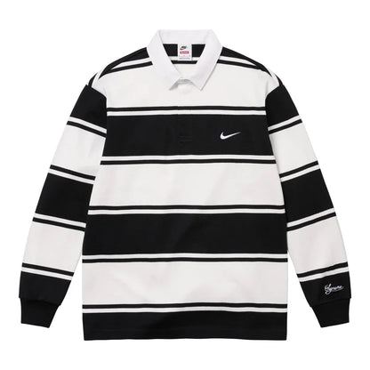 Supreme x Nike Stripe Rugby Black