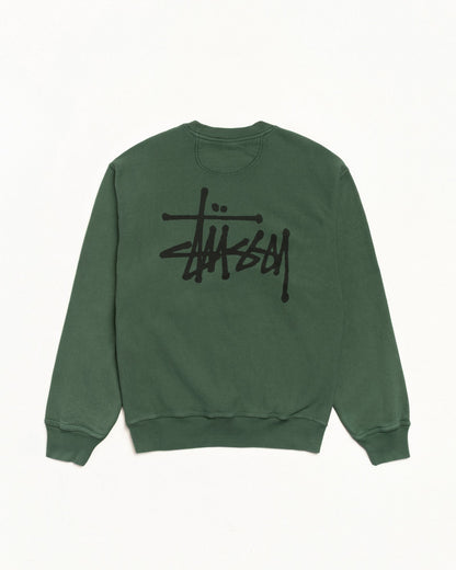 BASIC STÜSSY CREW PIGMENT DYED