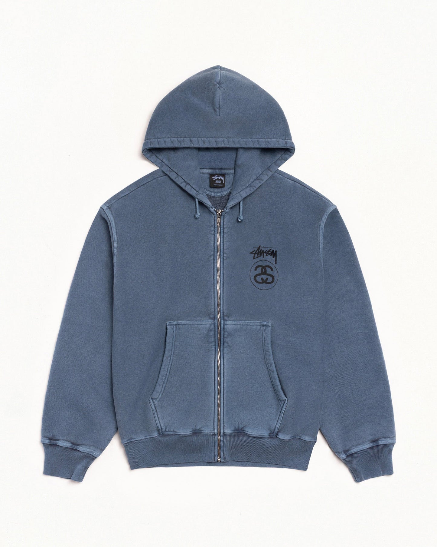 STOCK LINK ZIP HOODIE PIGMENT DYED