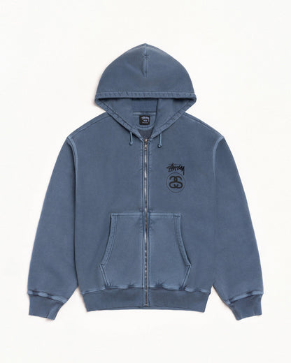 STOCK LINK ZIP HOODIE PIGMENT DYED