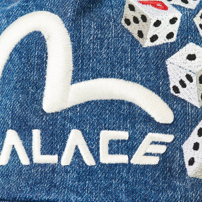 Palace x Evisu Dice Mesh Trucker Light Wash
