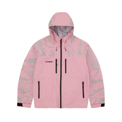 Corteiz Elitework Waterproof Shell Jacket Pink