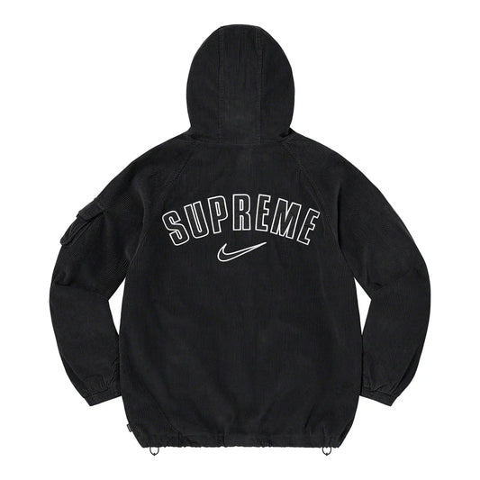 Supreme Nike Arc Corduroy Hooded Jacket Black