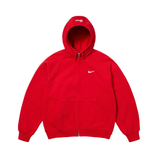 Supreme x Nike Zip Up Hooded Sweatshirt Red