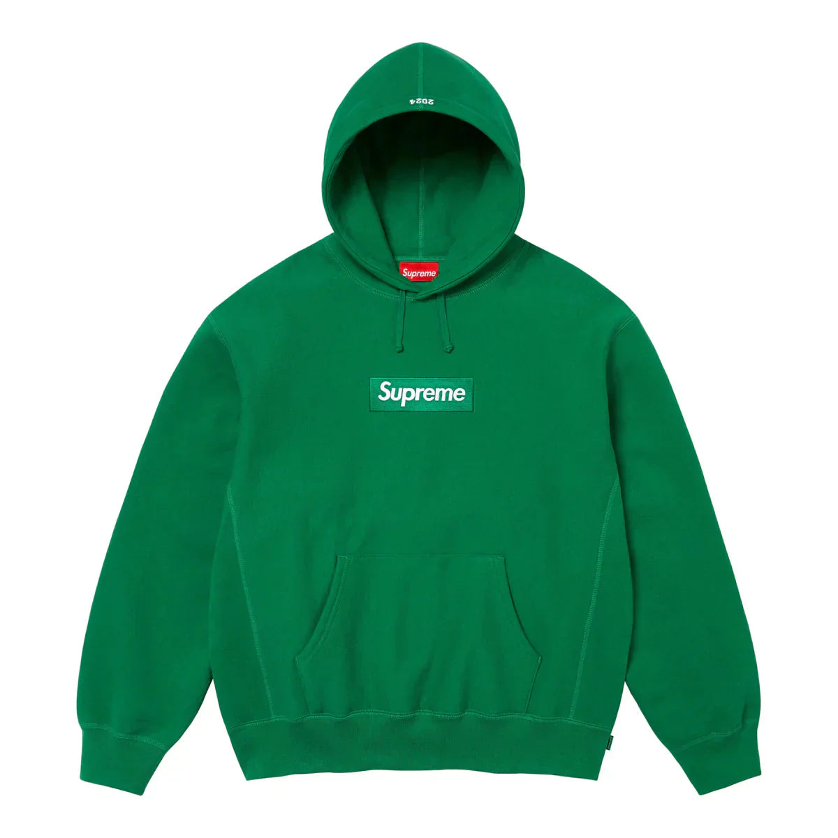 Supreme Box Logo Hooded Sweatshirt FW24 Green