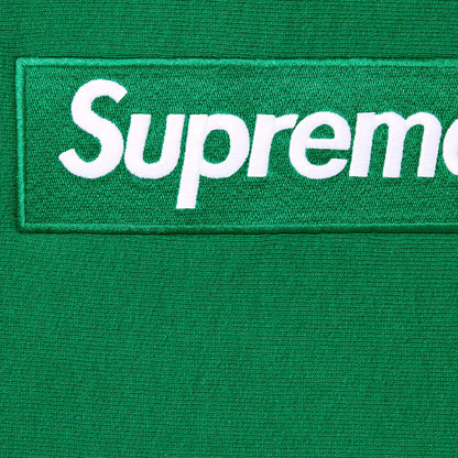 Supreme Box Logo Hooded Sweatshirt FW24 Green
