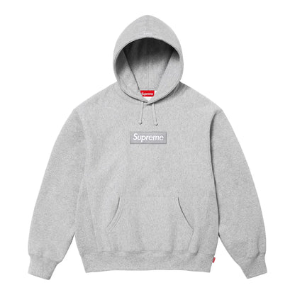 Supreme Box Logo Hooded Sweatshirt FW24 Heather Grey