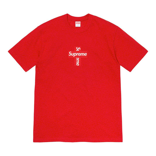 Supreme Cross Box Logo Tee- Red
