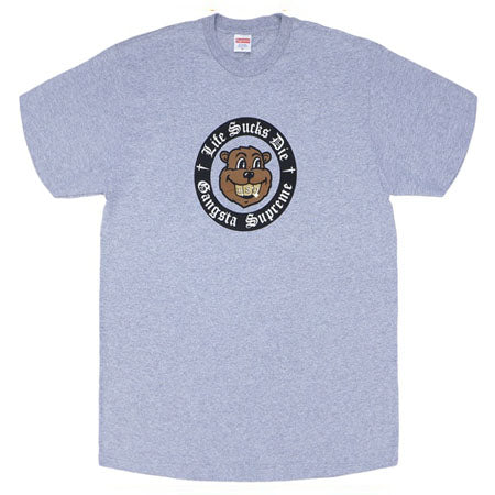 Supreme Life Sucks Die Tee- Heather Grey