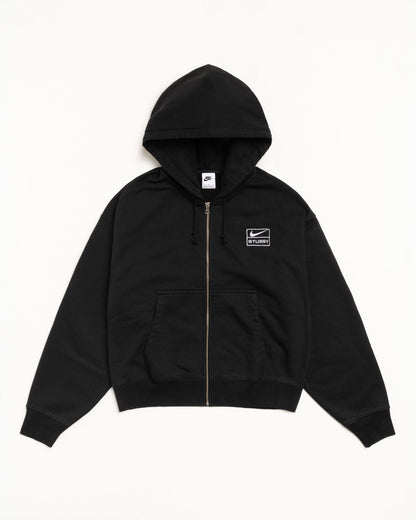 STÜSSY & NIKE STONE WASHED FLEECE ZIP HOODIE