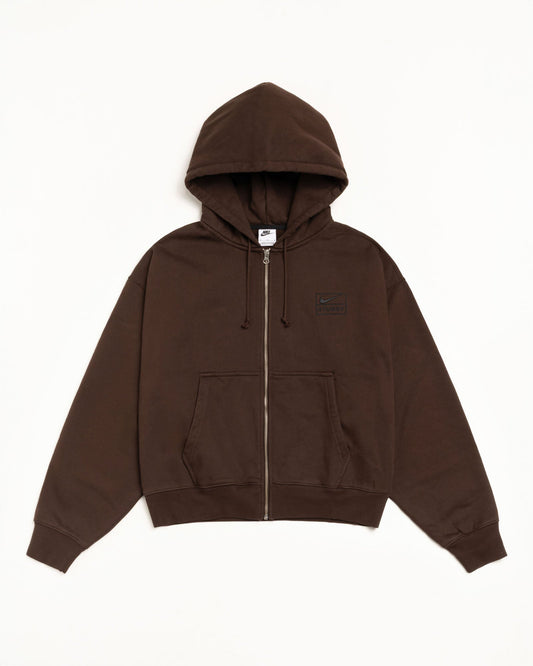 STÜSSY & NIKE STONE WASHED FLEECE ZIP HOODIE