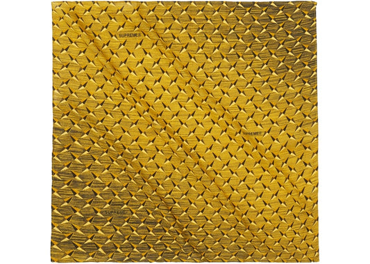 Supreme Diamond Plate Bandana- Yellow