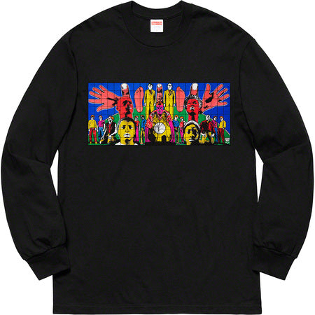 Supreme Gilbert & George Death After Life L/S Tee- Black
