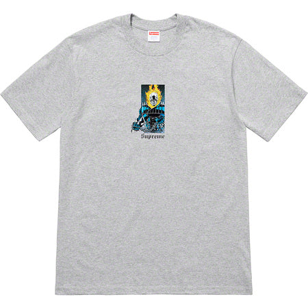 Supreme Ghost Rider Tee- Heather Grey