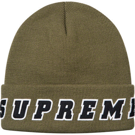 Supreme Felt Logo Beanie- Olive