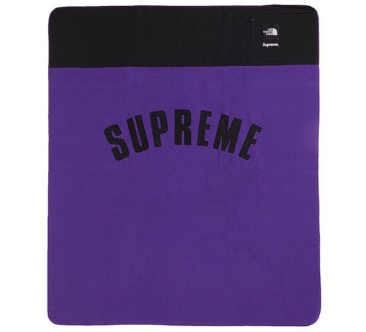 Supreme The North Face Arc Logo Denali Fleece Blanket- Purple