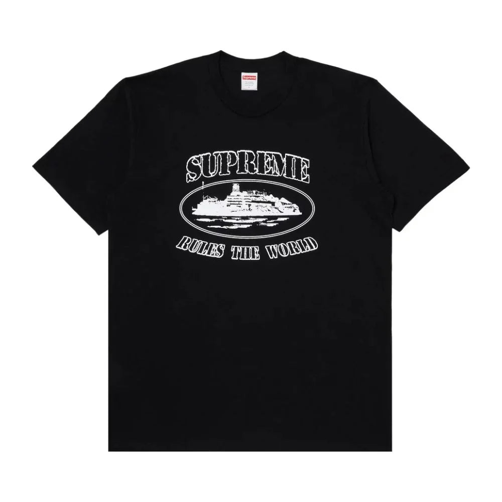 Supreme Corteiz Rules The World Tee Black