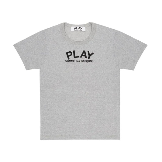 Comme des Garçons Play T-Shirt Black Logo Print Grey