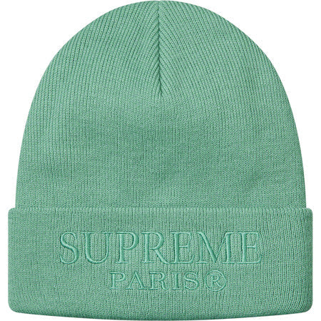 Supreme Tonal Logo Beanie- Light Teal
