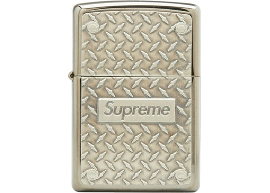 Supreme Diamond Plate Zippo- Metal