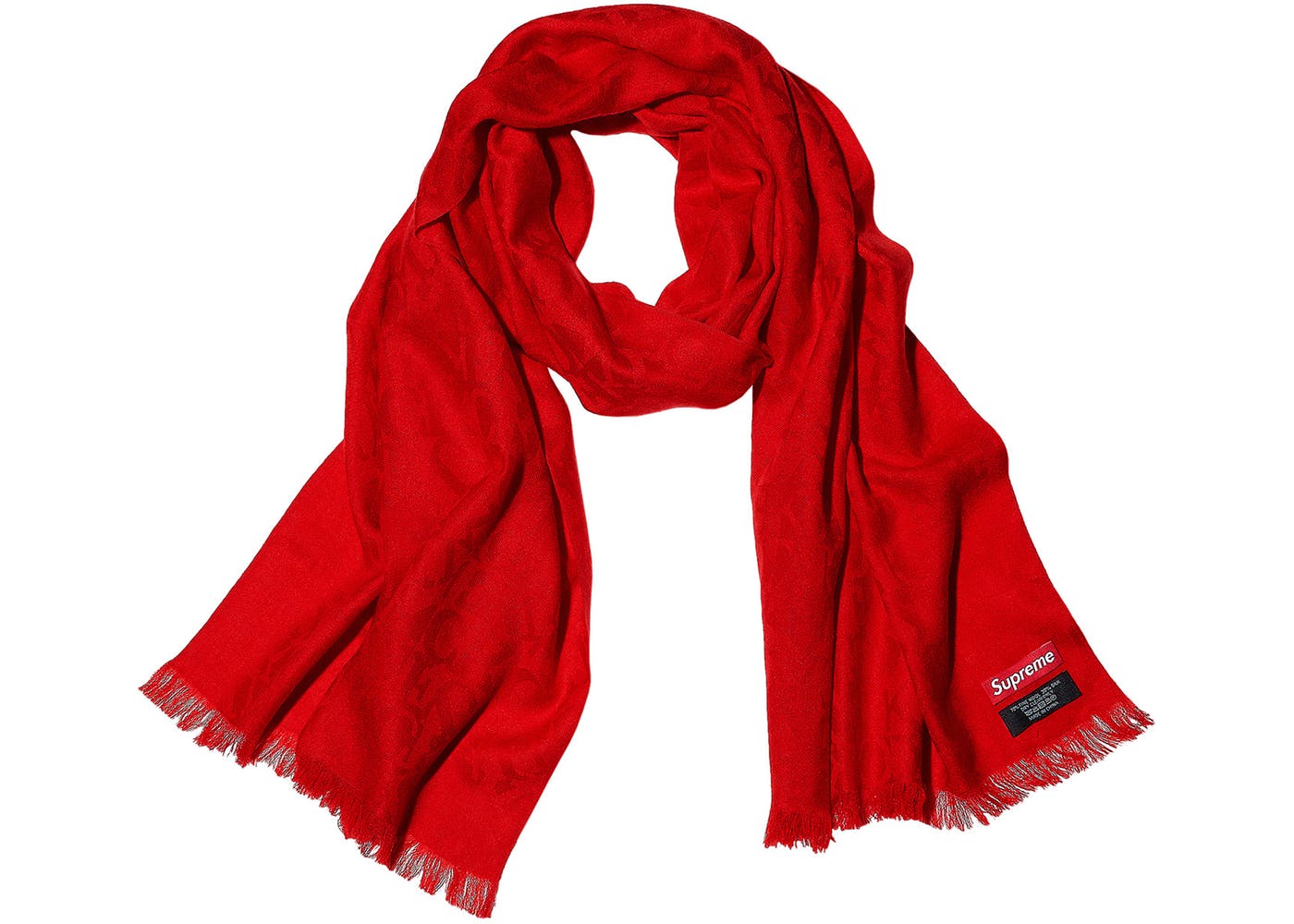 Supreme Fuck Cashmere Scarf- Red