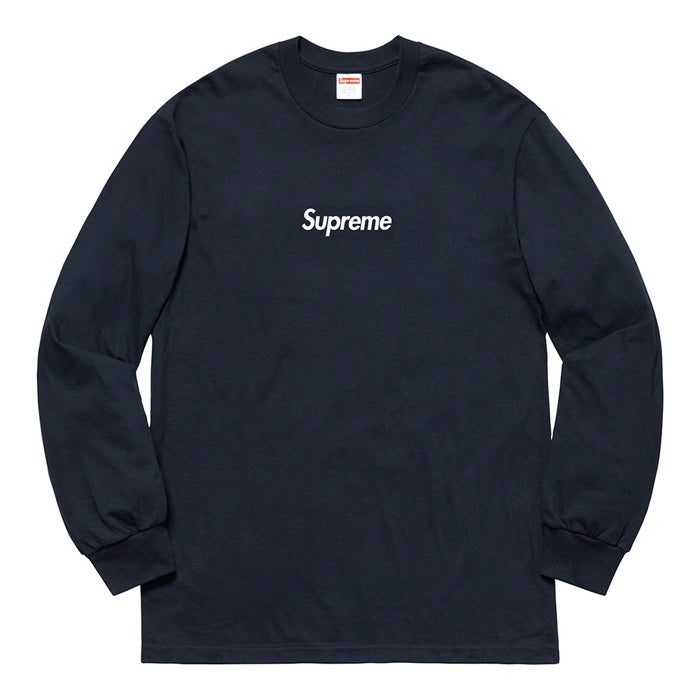 Supreme Box Logo L/S Tee (FW20)- Navy
