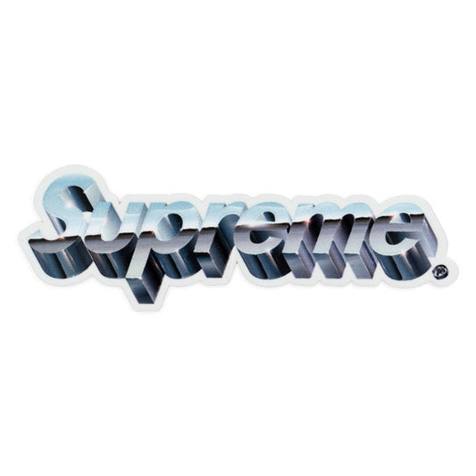 Supreme Chrome Logo Sticker- Multicolor